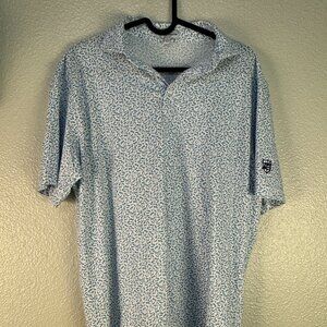 Peter Millar 100% Pima Cotton Golf Shirt with Sunglasses  M Lakeside CC Logo